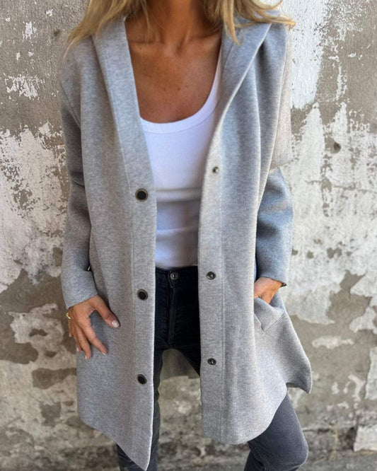 Bequeme Kapuzenjacke Casual Style - IdealeKleiden