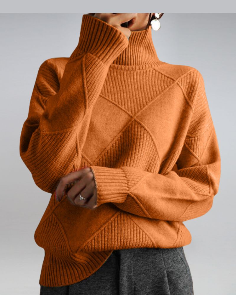 Pull élégant à col roulé Style Moderne