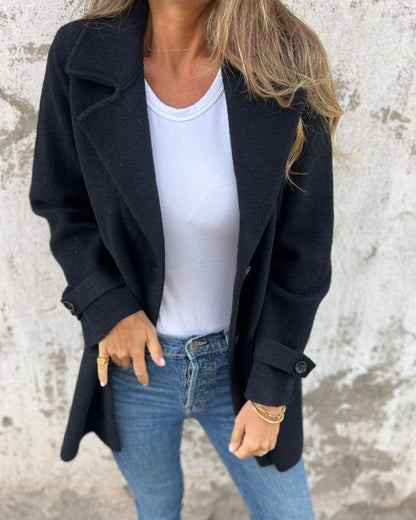 Élégant manteau en laine pour femme