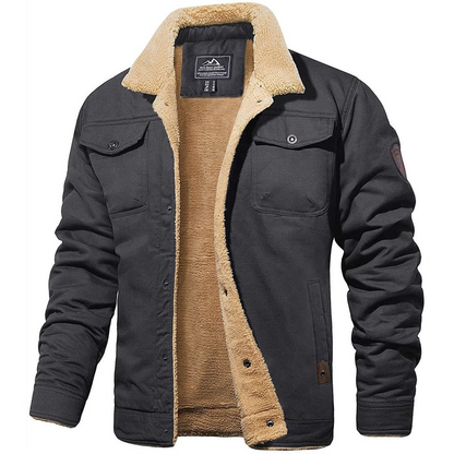 Veste d'hiver homme Sherpa Polaire Chaude Isolée