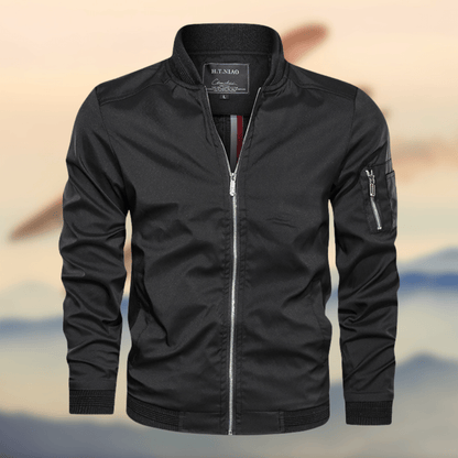 Blouson aviateur homme coupe slim coupe-vent moderne
