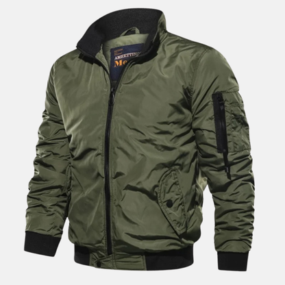 Herren Bomberjacke Winddicht Sportlich - IdealeKleiden