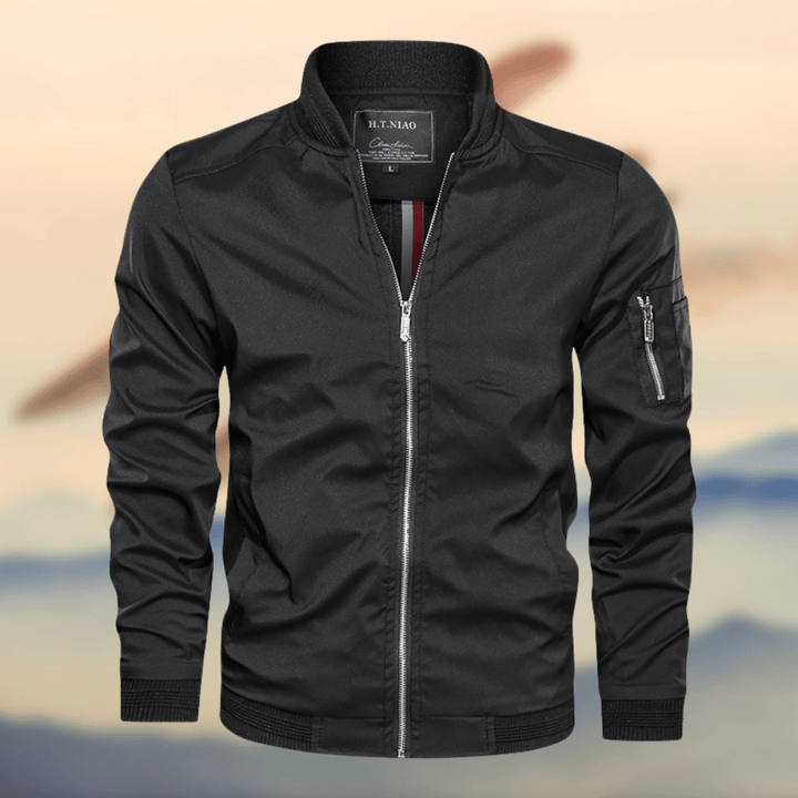 Blouson aviateur léger à fermeture éclair pour homme
