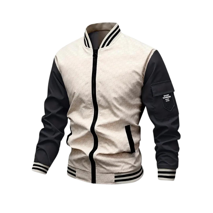 Herren Bomberjacke Reißverschluss Herbst Style - IdealeKleiden