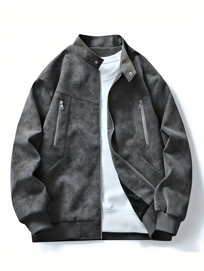Blouson homme zippé coupe décontractée
