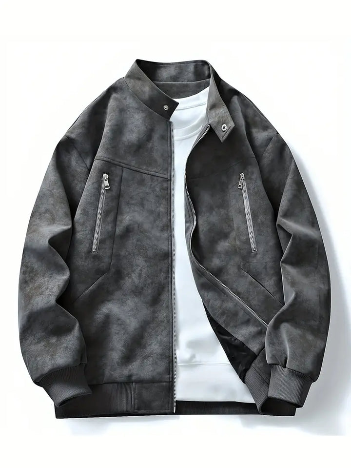 Blouson homme zippé coupe décontractée