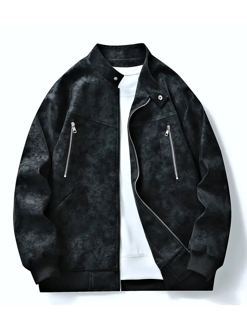 Blouson homme zippé coupe décontractée