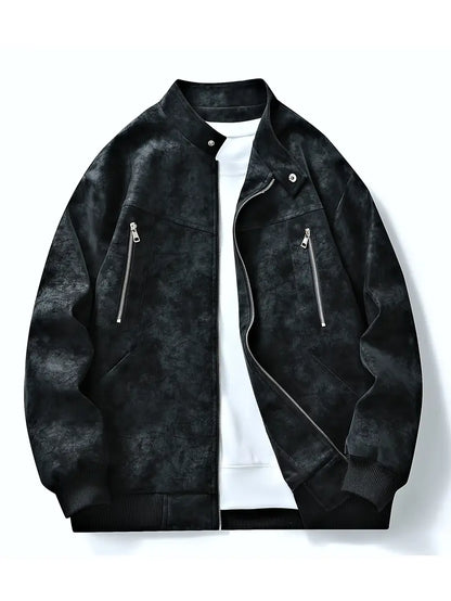 Blouson homme zippé coupe décontractée