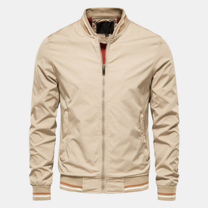 Blouson bomber homme court à fermeture éclair