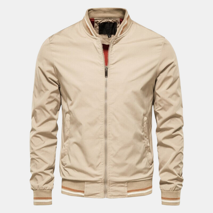 Blouson bomber homme court à fermeture éclair