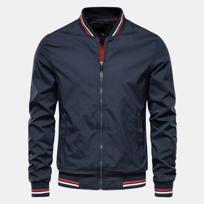 Blouson bomber homme court à fermeture éclair