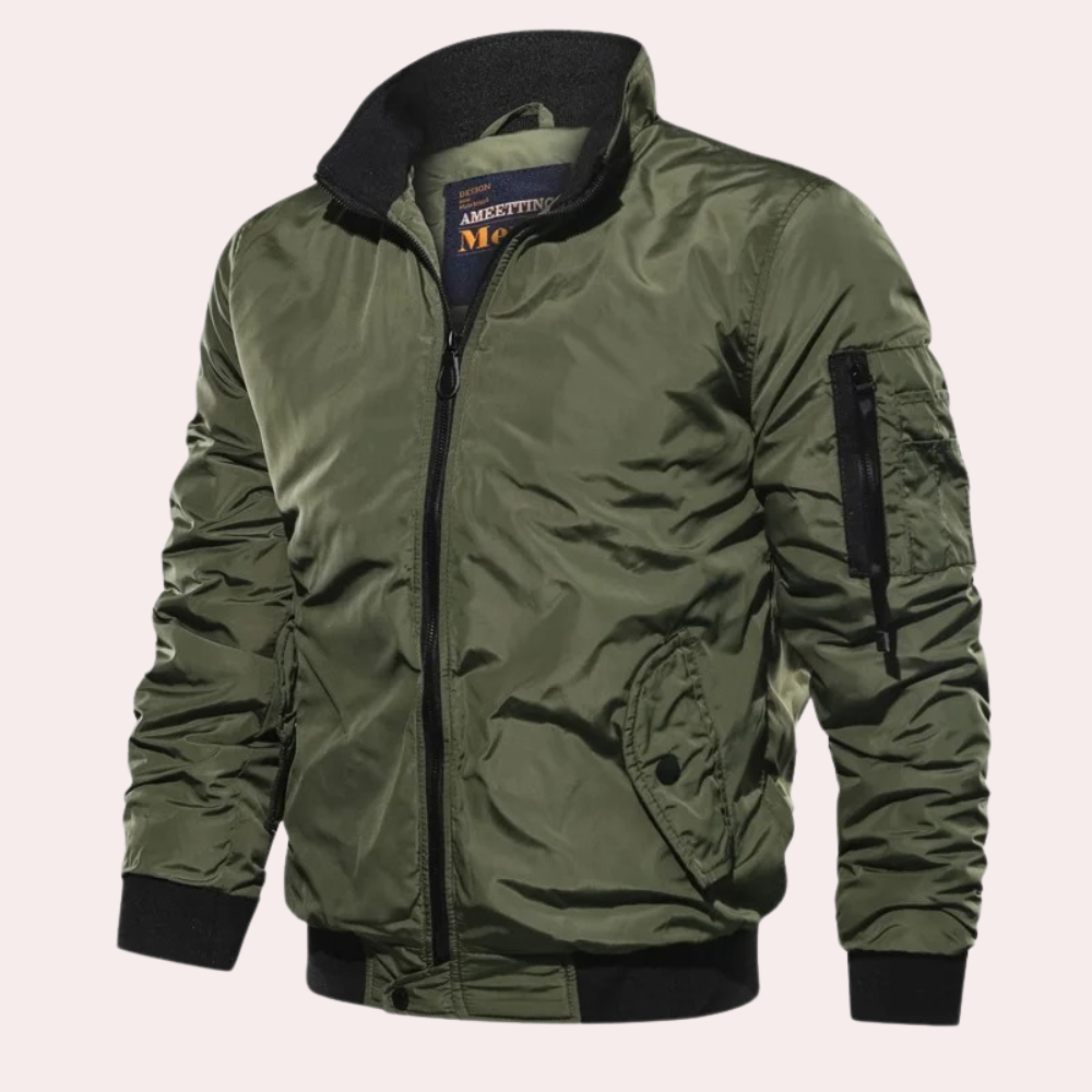 Herren Bomberjacke Sommer Winddicht - IdealeKleiden