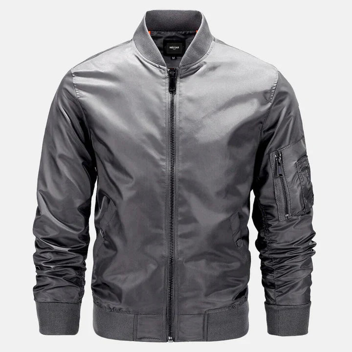 Blouson aviateur homme coupe-vent zippé automne