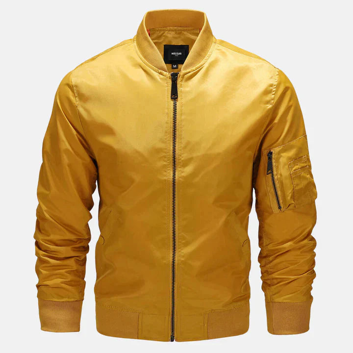 Blouson aviateur homme coupe-vent zippé automne
