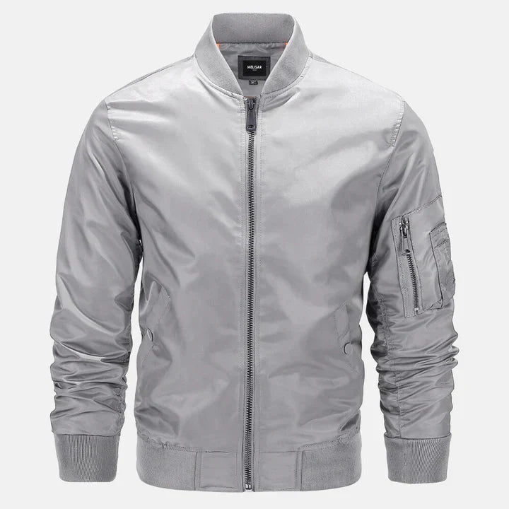 Blouson aviateur homme coupe-vent zippé automne