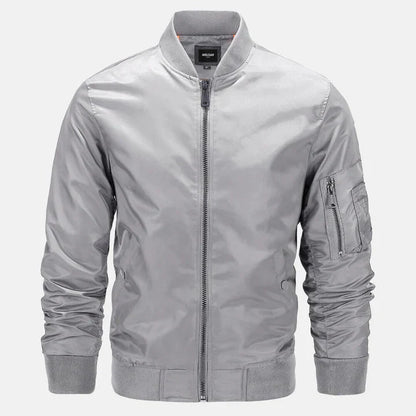 Blouson aviateur homme coupe-vent zippé automne
