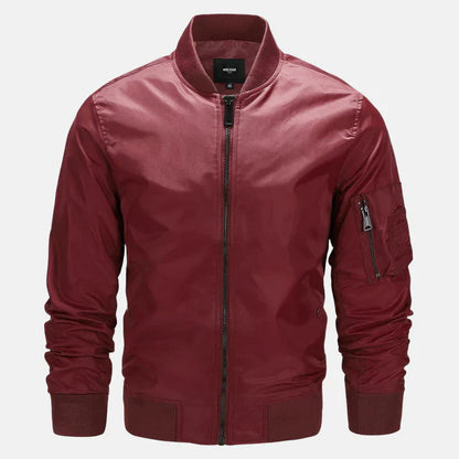 Blouson aviateur homme coupe-vent zippé automne