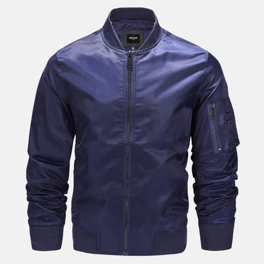 Herren Bomberjacke Winddicht Zip-Up Herbstjacke - IdealeKleiden
