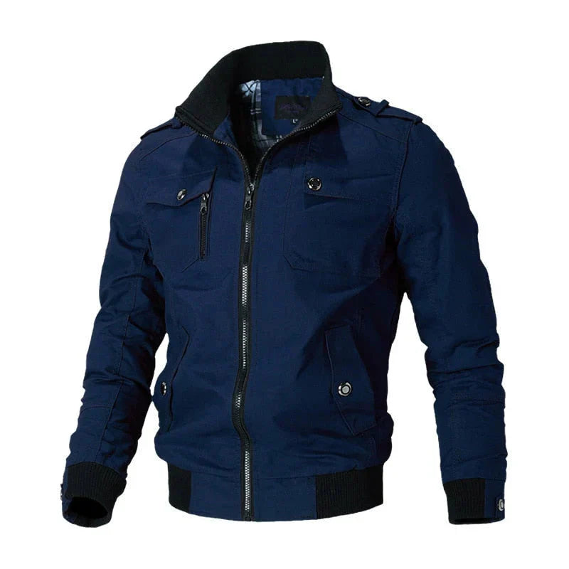 Blouson aviateur cargo zippé pour homme