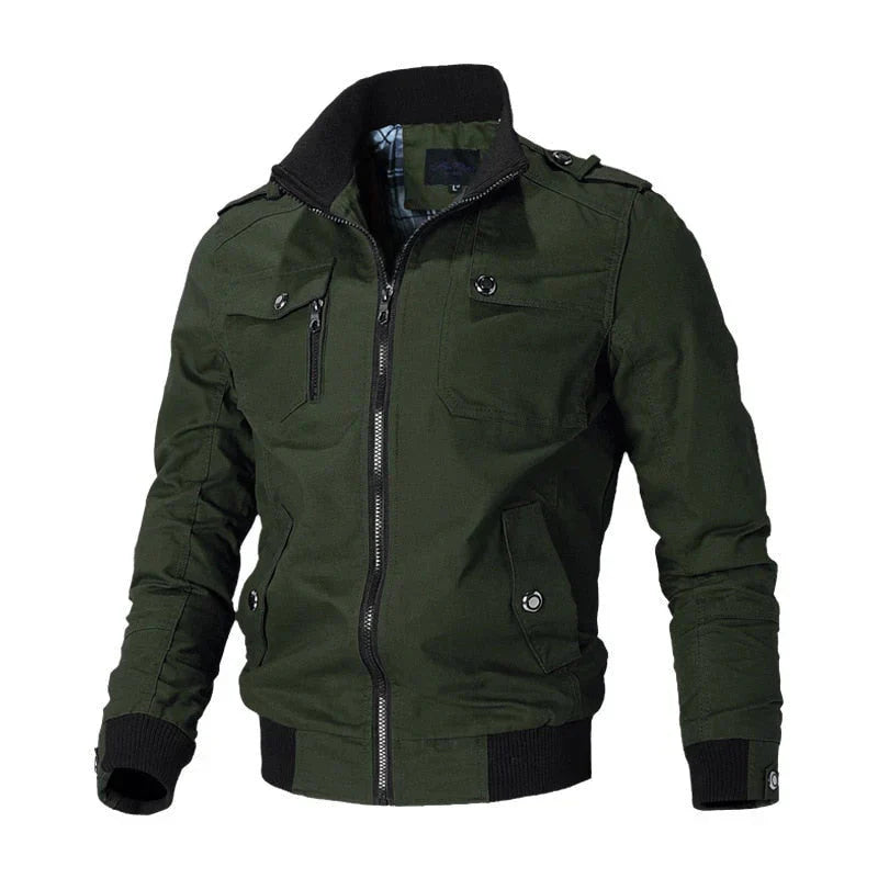 Blouson aviateur cargo zippé pour homme