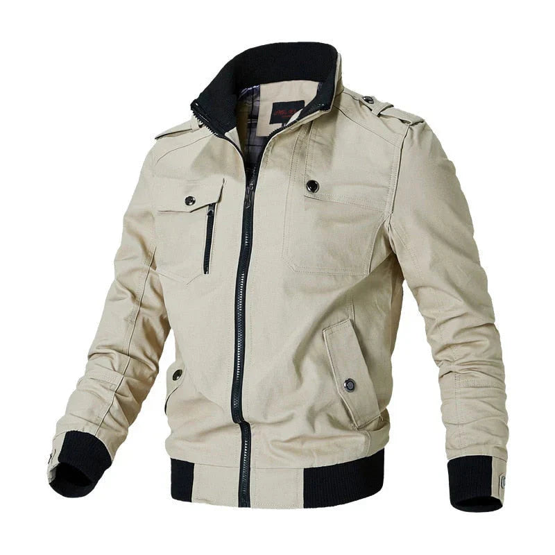 Blouson aviateur cargo zippé pour homme
