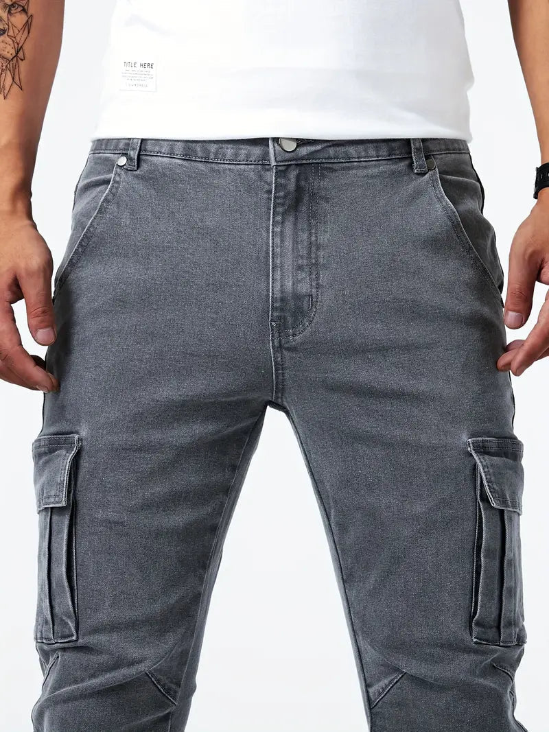 Bequeme Herren Cargohose Relaxed Fit - IdealeKleiden