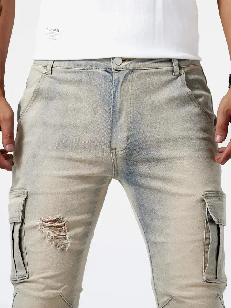 Pantalon cargo relax homme confortable
