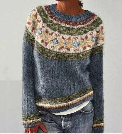 Pull d'automne style rétro