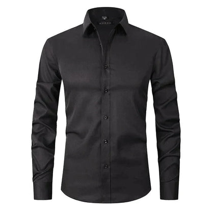 Chemise Homme Manches Longues Slim Fit Moderne Élégante