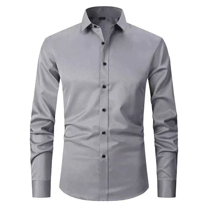 Chemise Homme Manches Longues Slim Fit Moderne Élégante