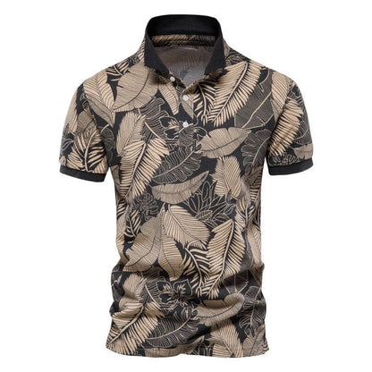 Polo homme Hawaï motif floral été