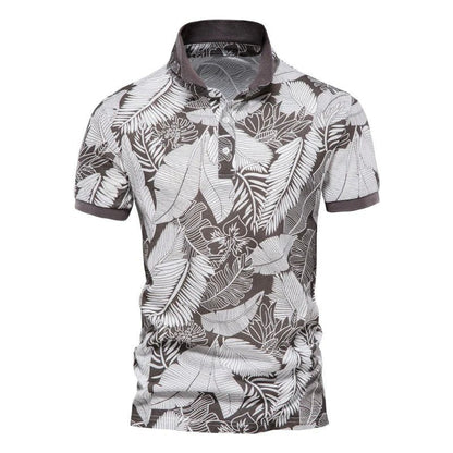 Polo homme Hawaï motif floral été