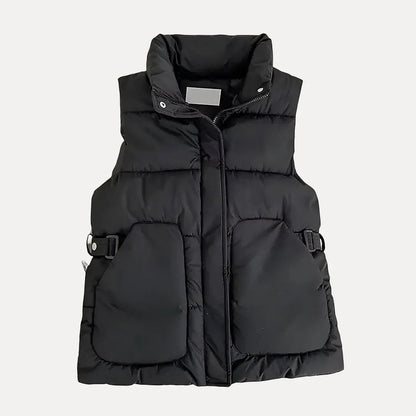 Doudoune sans manches pour femme en coton chaud