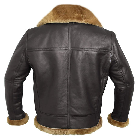 Luxus Leder-Pilotenjacke Warm & Elegant - IdealeKleiden