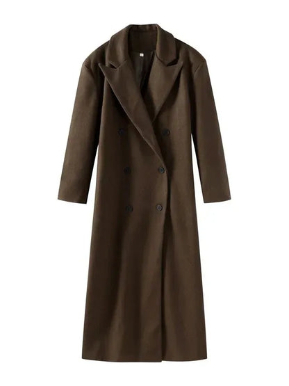 Manteau long d'hiver doublé grande taille