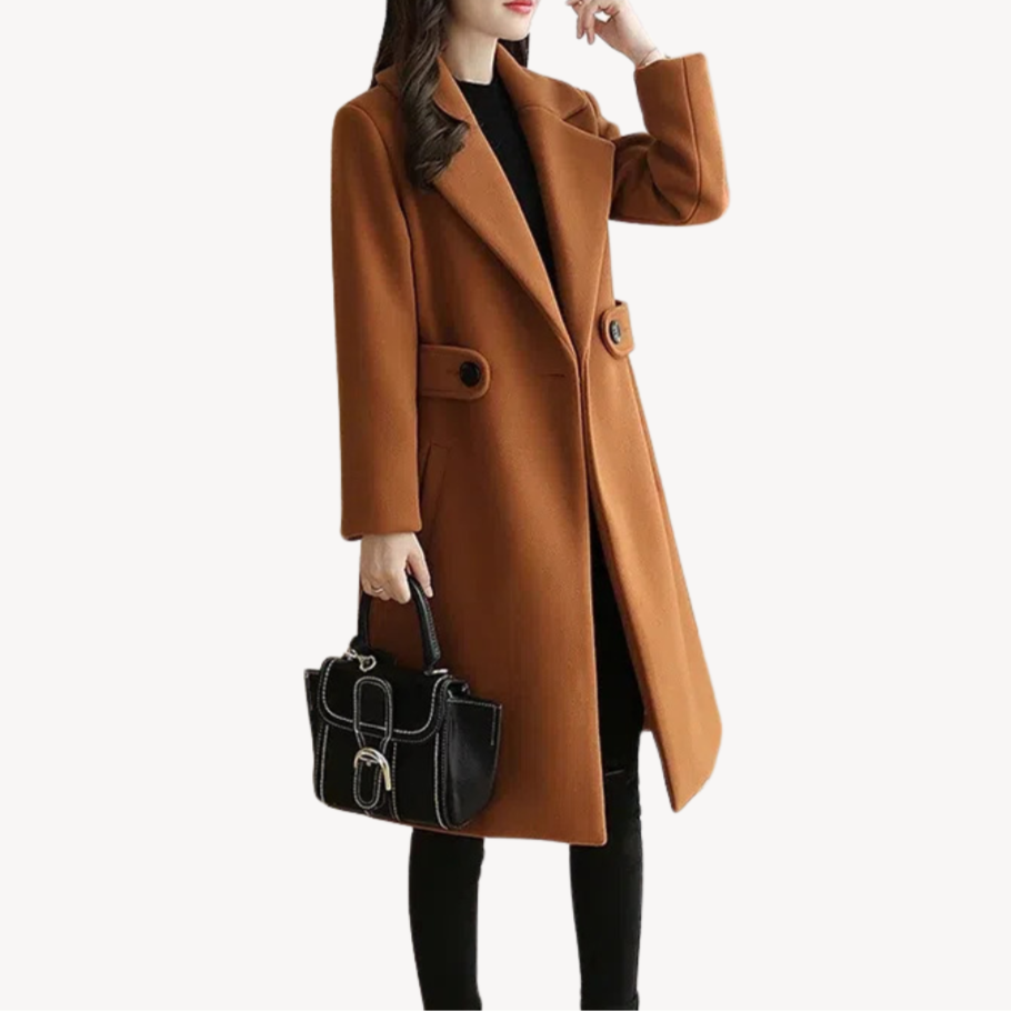 Trench-coat en laine élégant pour femme