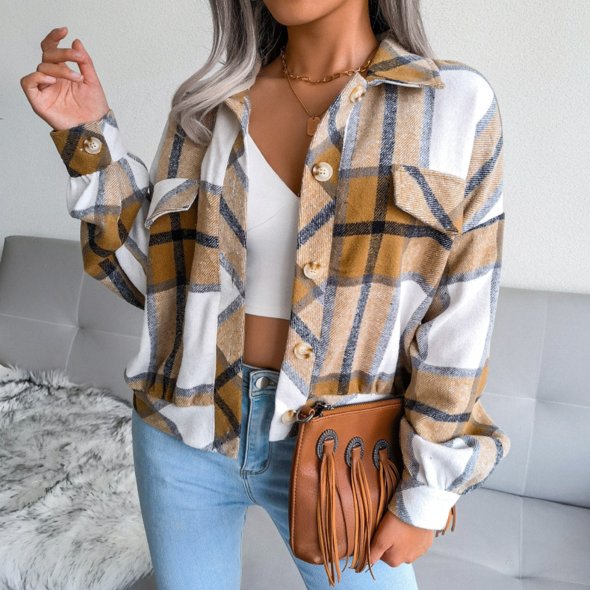 Gilet Femme Moderne Lacé