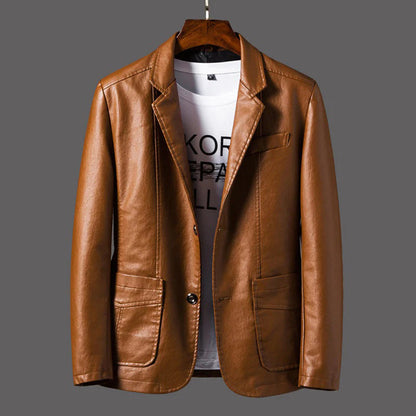 Blouson de cuir élégant pour homme