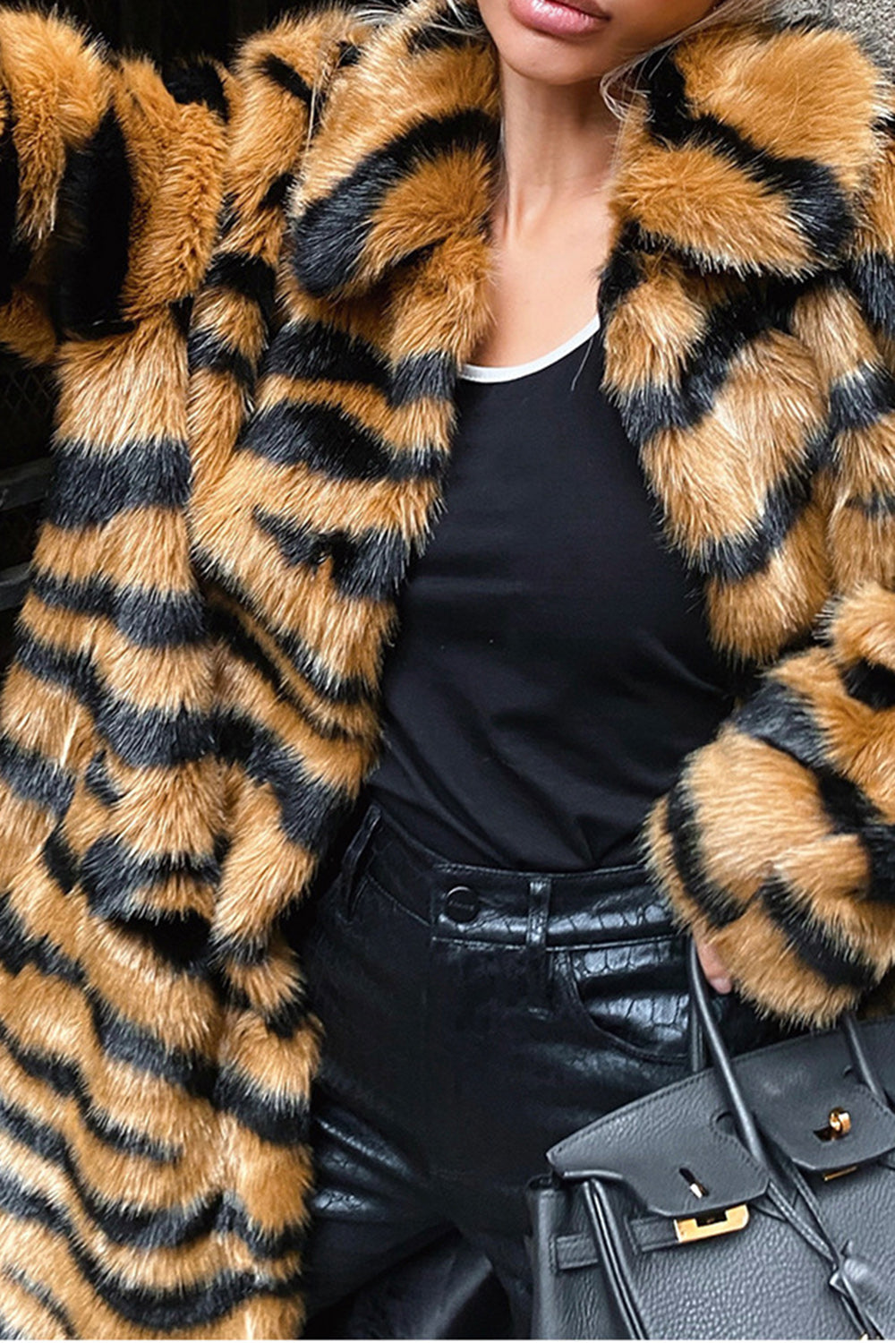 Veste femme stylée imprimé animal qualité luxe