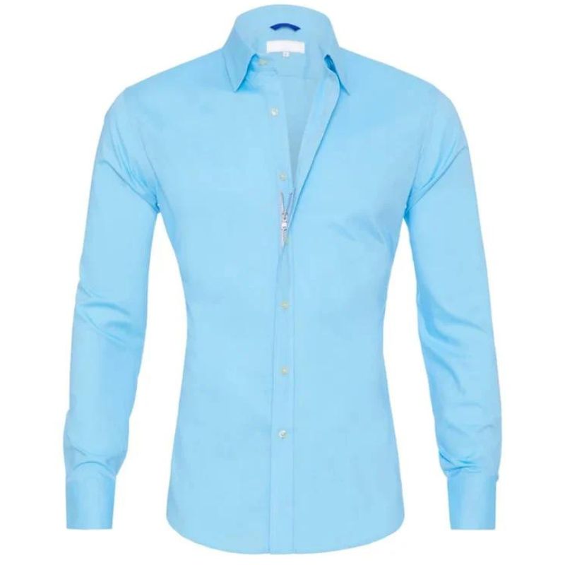 Chemise élégante à manches longues pour homme
