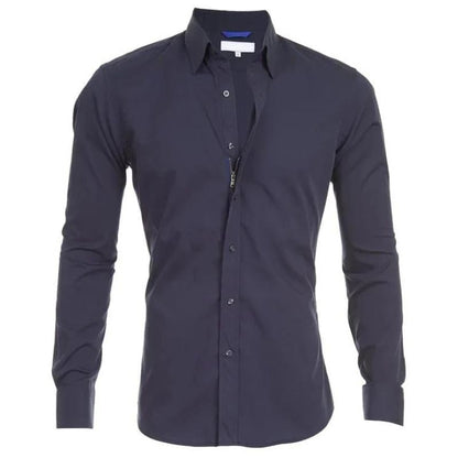 Chemise élégante à manches longues pour homme