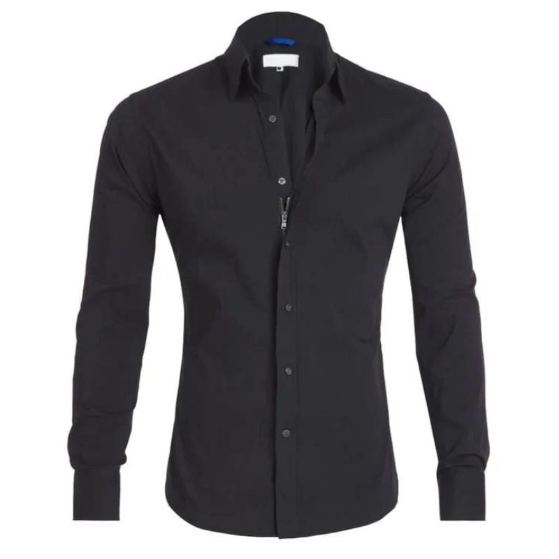 Chemise élégante à manches longues pour homme