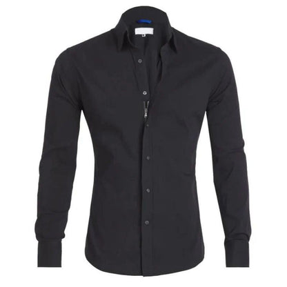 Chemise élégante à manches longues pour homme