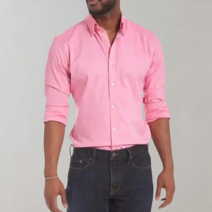 Chemise élégante pour homme, infroissable, avec col