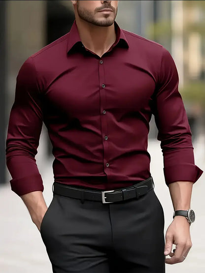 Chemise pour homme infroissable Slim Fit Modern