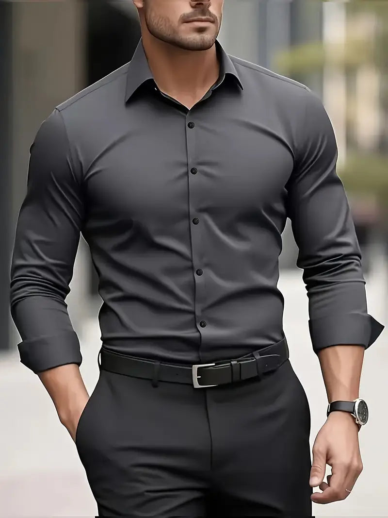 Chemise pour homme infroissable Slim Fit Modern