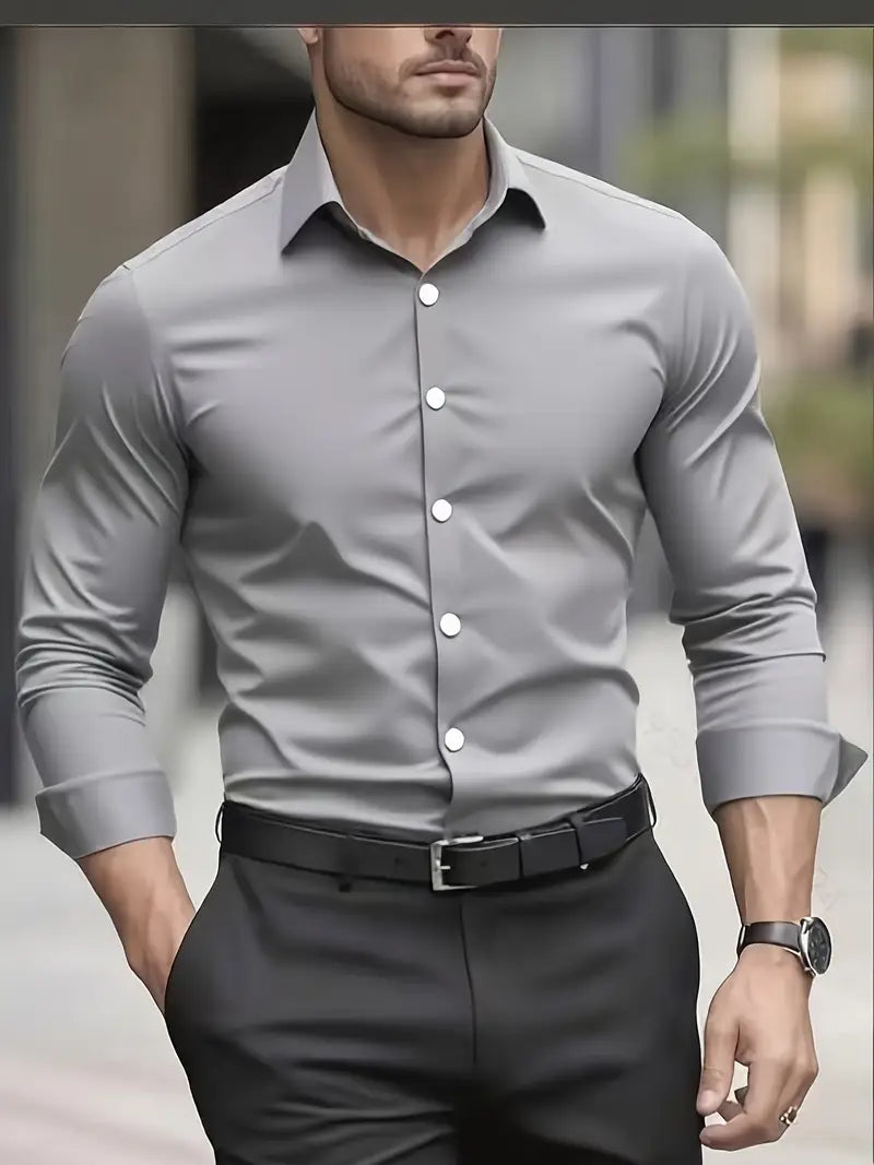 Chemise pour homme infroissable Slim Fit Modern