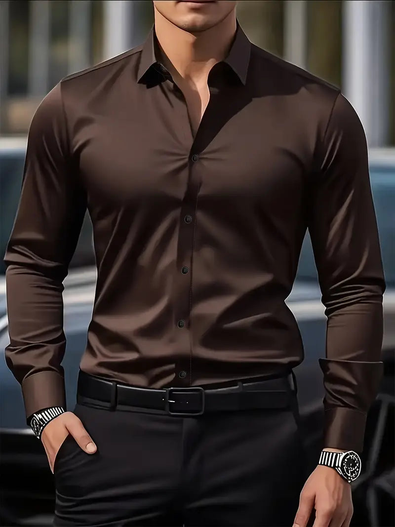 Chemise pour homme infroissable Slim Fit Modern