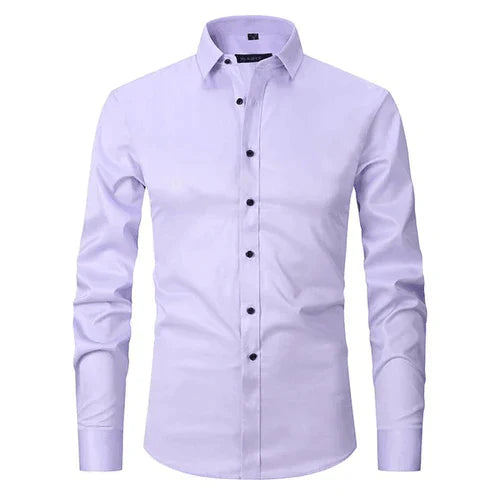 Chemise habillée homme manches longues sans repassage