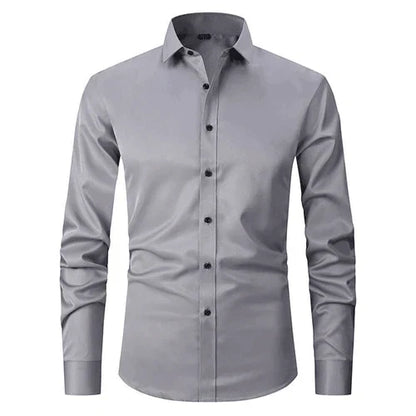 Chemise habillée homme manches longues sans repassage